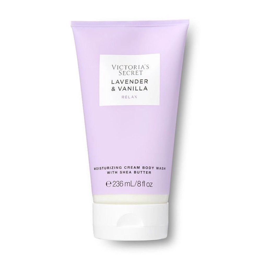Victoria's Secret Natural Beauty Moisturizing Cream Body Wash Lavender & Vanilla
